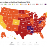CDC Obesity Map 2014